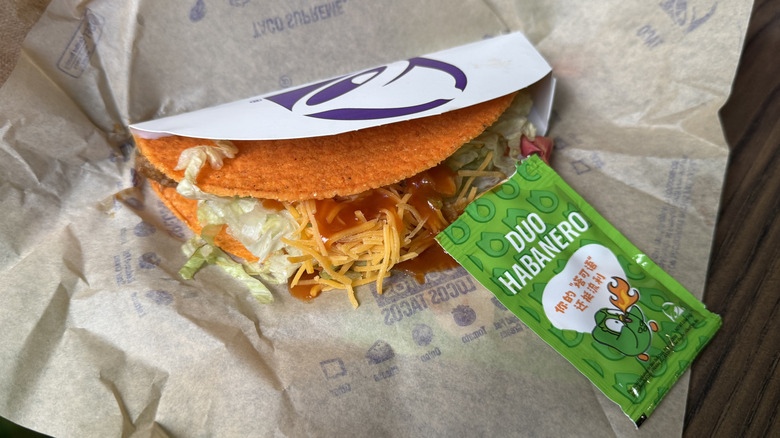 Doritos Locos Taco with Duo Habanero Sauce