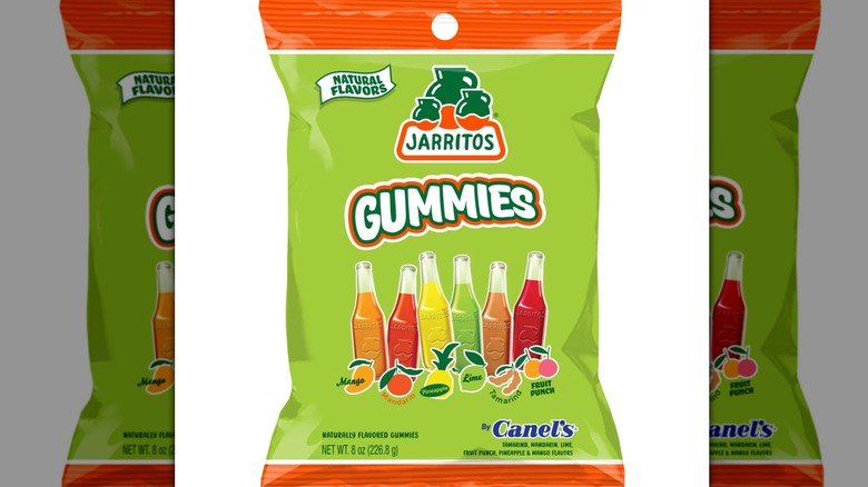 Green bag of Jarritos Gummies candy