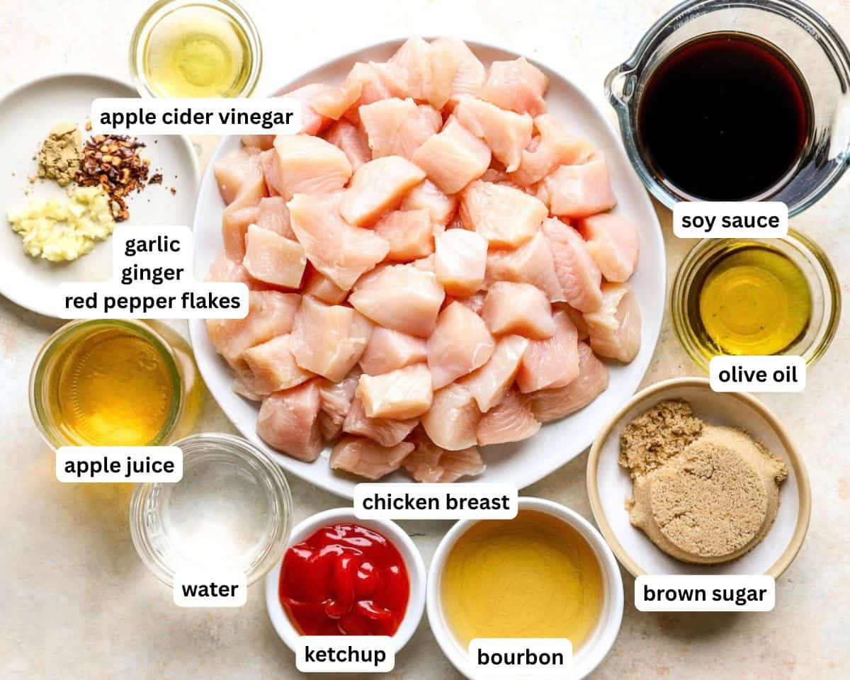 Bourbon chicken ingredients