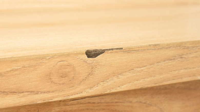 Chip in countertop