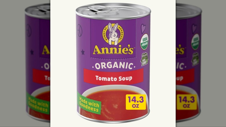 Can of Annie's Organic Tomato Soup