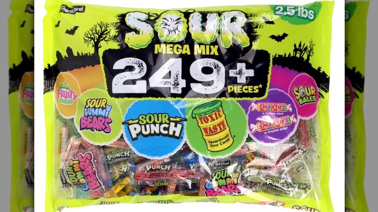 A bag of Sour Mega Mix from Walmart