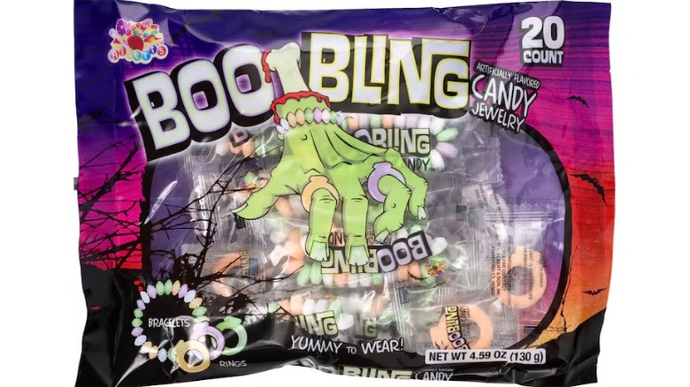A 20-pack of Boo Bling Candy jewelry from Dollar Tree