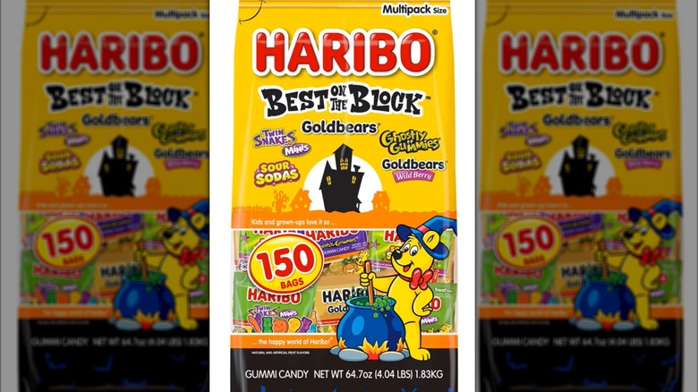 A bag of Haribo gummy treats from Target