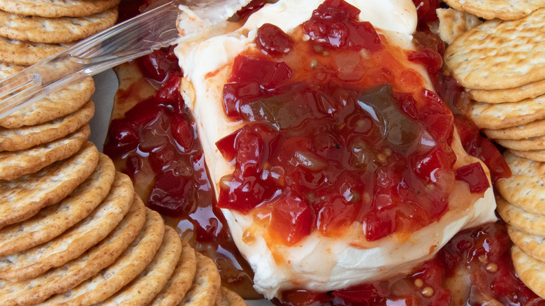 Southern classic cream cheese and pepper jelly