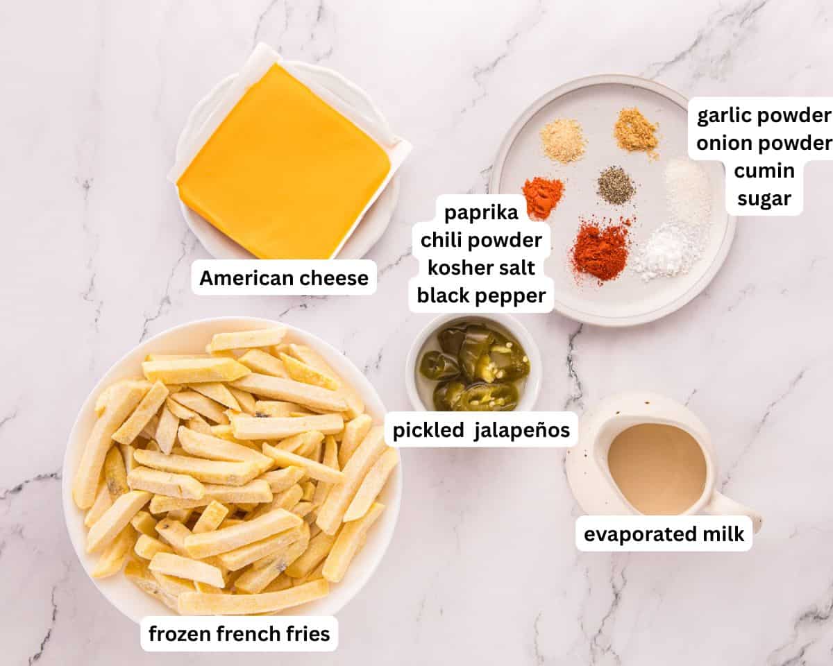 Nacho fries ingredients