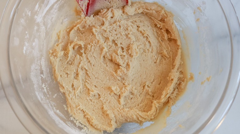 Cookie dough in bowl