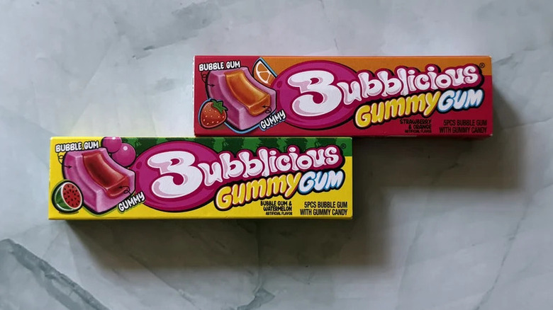 packages of Bubblicious Gummy Gum