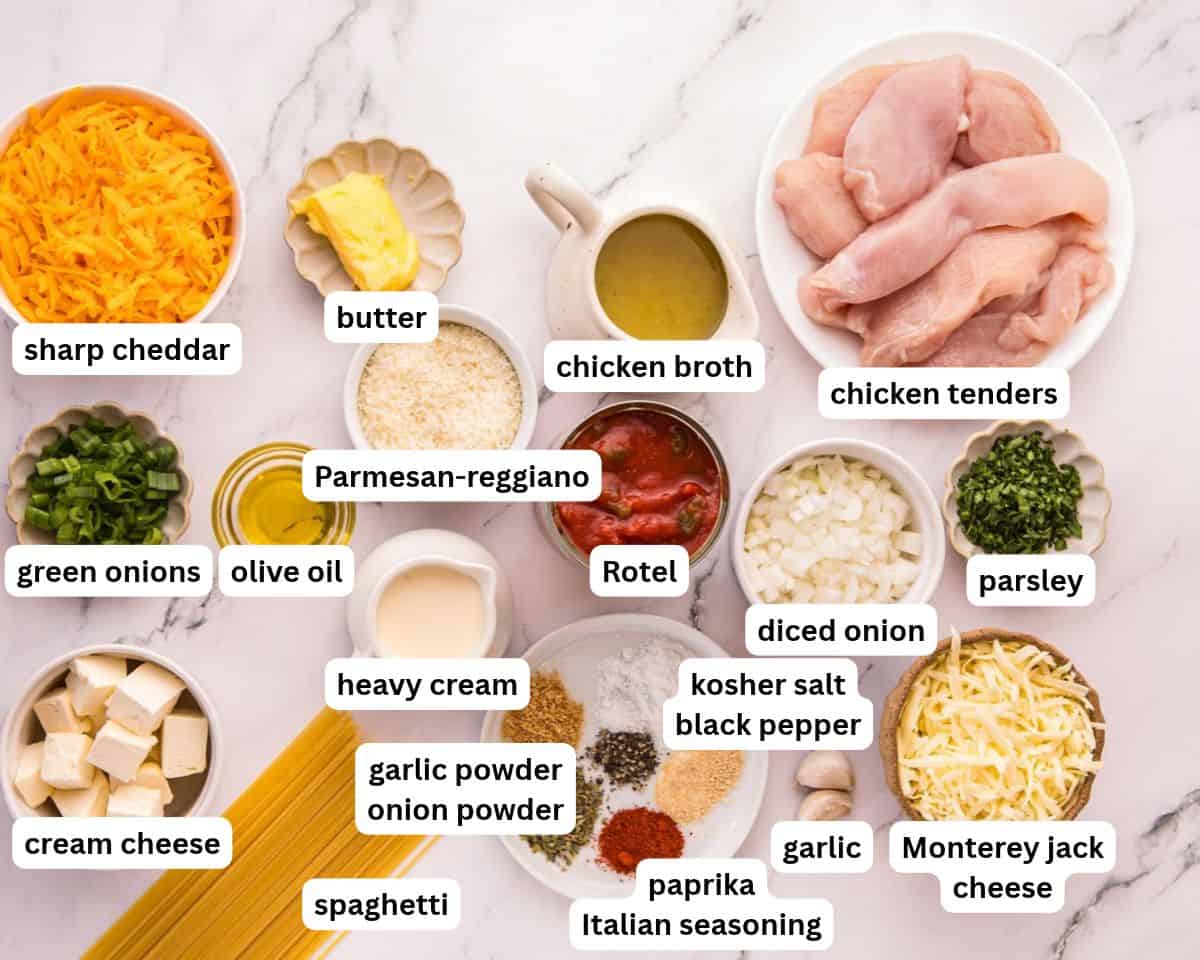 chicken spaghetti ingredients