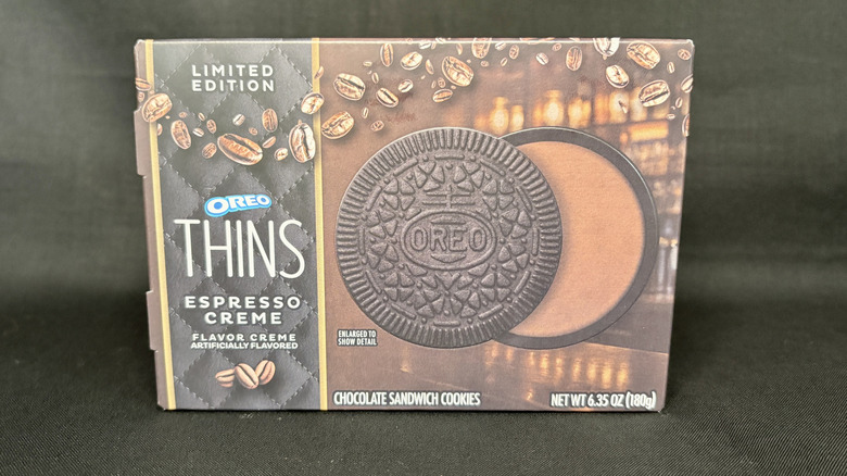 Oreo Thins Espresso Creme box