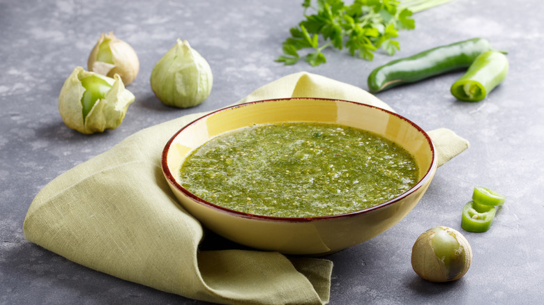 Salsa Verde in a bowl