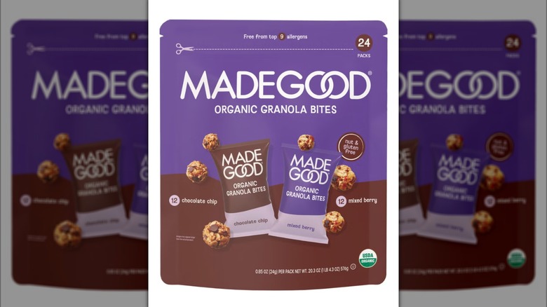 MadeGood Organic Granola Minis Variety Pack on white background