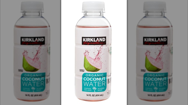 One package of Kirkland Signature Organic Coconut Water